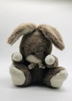 昭和レトロ WOOL ファースト社 FIRST うさぎ ぬいぐるみ 中古品 ①