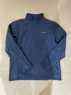 00s 90s Columbia フリース ハーフジップ スモークブルー　XL