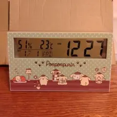POMPOMPURIN 【新品未使用】液晶湿度計 クロック