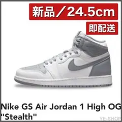 新品24.5cm／GS Air Jordan 1 High OG Stealth