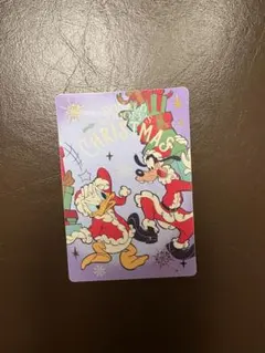 香港ディズニー コレクタブルカード ドナルド グーフィー クリスマス