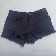 Azul by moussy ブラック デニム ショートパンツのサムネイル