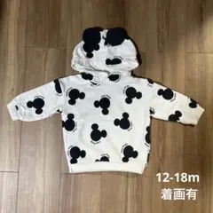 ミッキー 耳付きパーカー