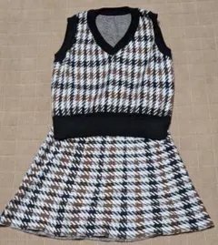 S〜Мサイズ　スカートとベストのセットアップ