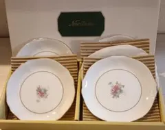 Noritake 花柄小皿 5枚セット