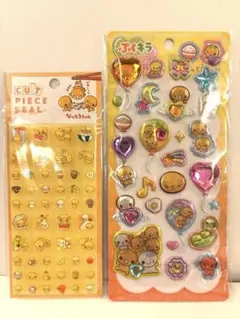 なっとうちゃん　タイルシール　ボンボンドロップ　プクキラシール　2枚セット