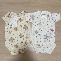 新品sense of wonder センスオブワンダー花柄ベビー肌着 2点セット
