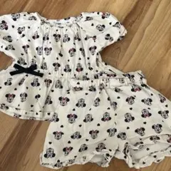 ミニーマウス 総柄 セットアップ トップス ショートパンツ