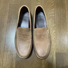 美品モト コインローファー ブラウンクロムエクセルレザー サイズ2