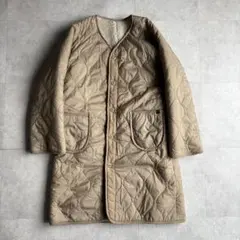 ALPHA INDUSTRIES キルティングジャケット ベージュ SMALL