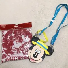 ディズニー Christmasウォッシュタオル&チケットホルダー