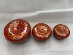アジアン雑貨 竹籠 竹製品 小物入れ 漆塗り 竹細工 ビンテージ アンティーク