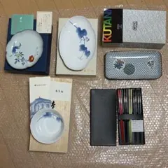 有田焼 香蘭社 九谷焼 花工房 箸 皿 ￼まとめ売り陶器 花柄 計六品