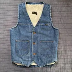 70s 80s ラングラー デニムボアベスト