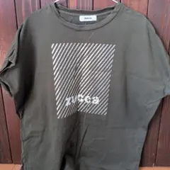 zucca ストライププリント Tシャツ 半袖 オリーブのサムネイル
