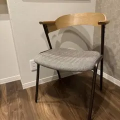 アデペシュ ダニス ショートアームチェア ヘリンボーン柄 ZR24041 1脚