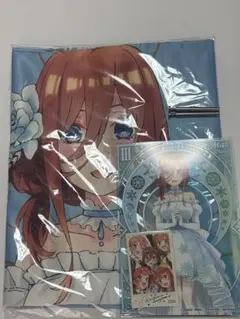 新品未使用】 きゃらっとくじ 五等分の花嫁∬ 特大マルチクロス 中野三