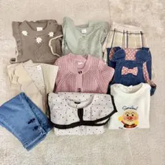 子供服セット 90cm ワンピース トレーナー カーディガン ズボン