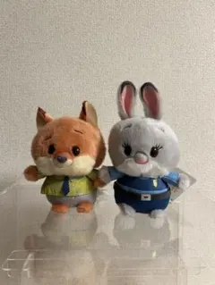 【タグ付き】うるぽちゃちゃん　ズートピア　ニック　ジュディ　2体セット