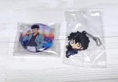 名探偵コナン　セガラッキーくじ　缶バッジ　カプセルラバーマスコット　松田陣平