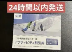 駐車場開発株式会社株主優待券 リフト利用を含むスキー場アクティビティ割引券 1枚