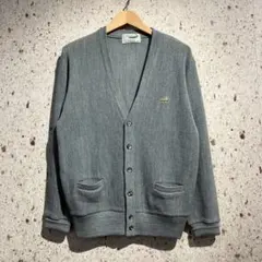 90s Crocodile グレー Vネックカーディガン vintageのサムネイル