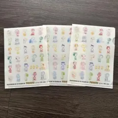 ピーナッツキャラクター スヌーピー　クリアファイル 3枚セット