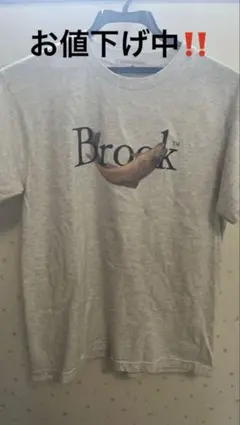 brook 半袖Tシャツ　グレー　魚　Sサイズ