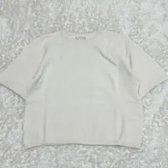 未使用級✨️完売品 2025 conte コットン ニットTシャツ 半袖