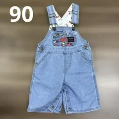 Wrangler スヌーピー　サロペット　デニムオーバーオール　90サイズのサムネイル
