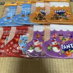 ☆クーQooソックス巾着(全4種×各2)8点FANTA☆本日限定☆セール価格☆