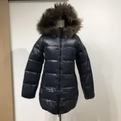 美品 デュベティカ KAPPA フード付きダウンコート ネイビー 38