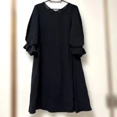 【美品】ASAKURAアサクラ パーティードレス シフォン袖 Aラインのサムネイル