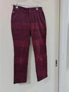 Tommy Hilfiger 赤黒チェック パンツ M