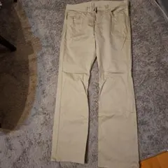 MEN'S BIGI ベージュ　コットンパンツ Mサイズ　未着用のサムネイル