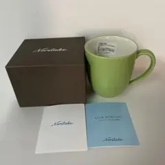 （最終値下げ）新品未使用　Noritake グリーン　マグカップ