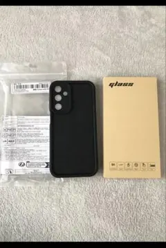 新品　GALAXY A25 5Gソフトケース 保護ガラス3枚付 紫のサムネイル