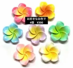 プルメリア パーツ レジン ハンドメイド　ネイル　素材　アート　ハイビスカス　花のサムネイル