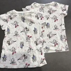 西松屋　エルフィンドール　半袖Tシャツ　お揃い　姉妹　2枚セット　まとめ売り