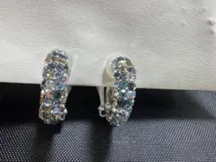 クリスタルフープイヤリング