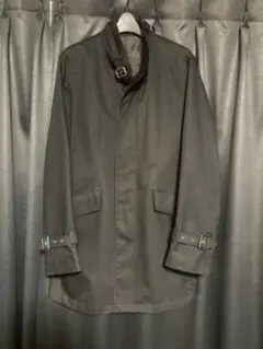 ブラック ステンカラーコート　ロングコート　スーツ　フォーマル　卒業式　入学式