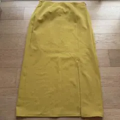 gu ジーユー　マスタード　タイトスカート