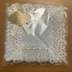 INOBUN レースハンカチ ライトブルー