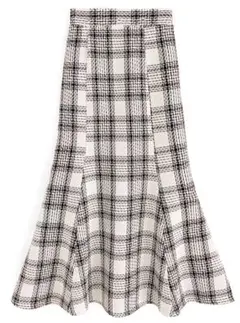 GRL グレイル　チェック柄ツイードマーメイドスカート[gc230]