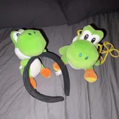 ヨッシー ぬいぐるみ型カチューシャ、コインポーチ