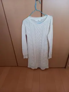 GAP ケーブルニットワンピース Mサイズ アイボリー