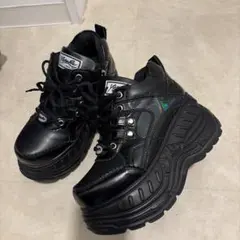 yosuke 厚底ブラックスニーカー23.5㎝　黒