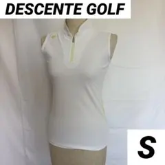 【美品・DESCENTE GOLF】ノースリーブシャツ　Sサイズのサムネイル