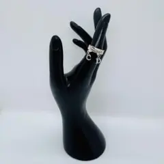 ✨Dior✨ディオール✨リボンモチーフ✨CDロゴ✨ピンク✨リング✨