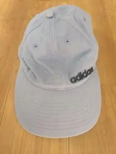adidas アディダス　水色　キャップ